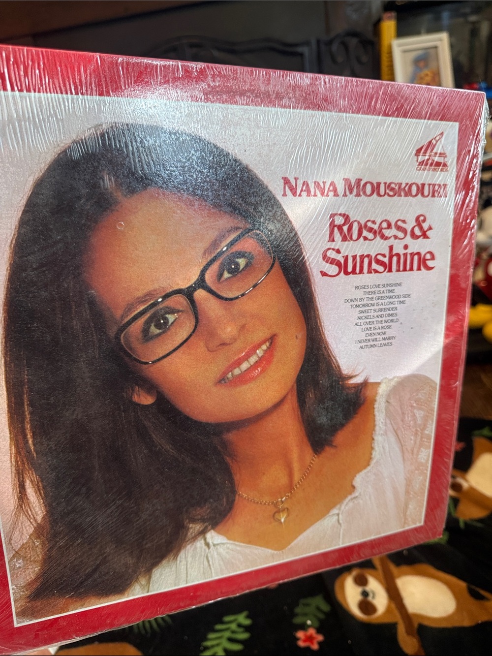New never opened Roses & Sunshine Red Vinyl Album Cover